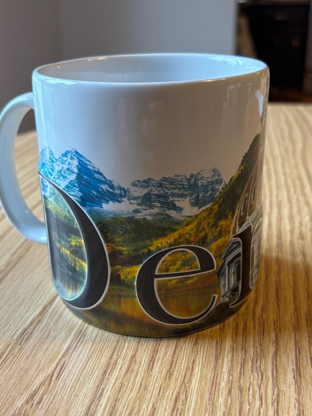 Denver Scenic Mountain Landscape Ceramic Mug